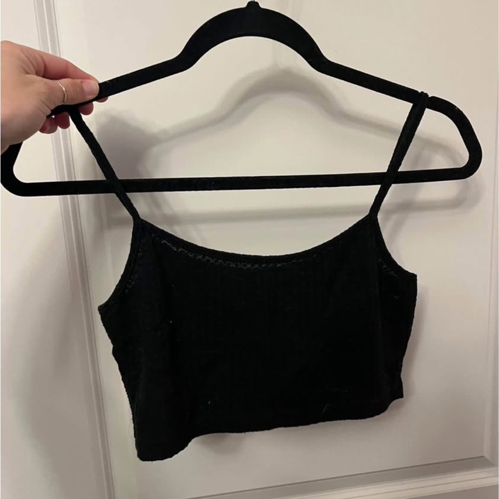 SHEIN Black Fitted Sleeveless Camisole